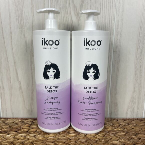 Ikoo Talk the Detox Shampoo & Conditioner 33.8 oz Duo - Picture 1 of 6